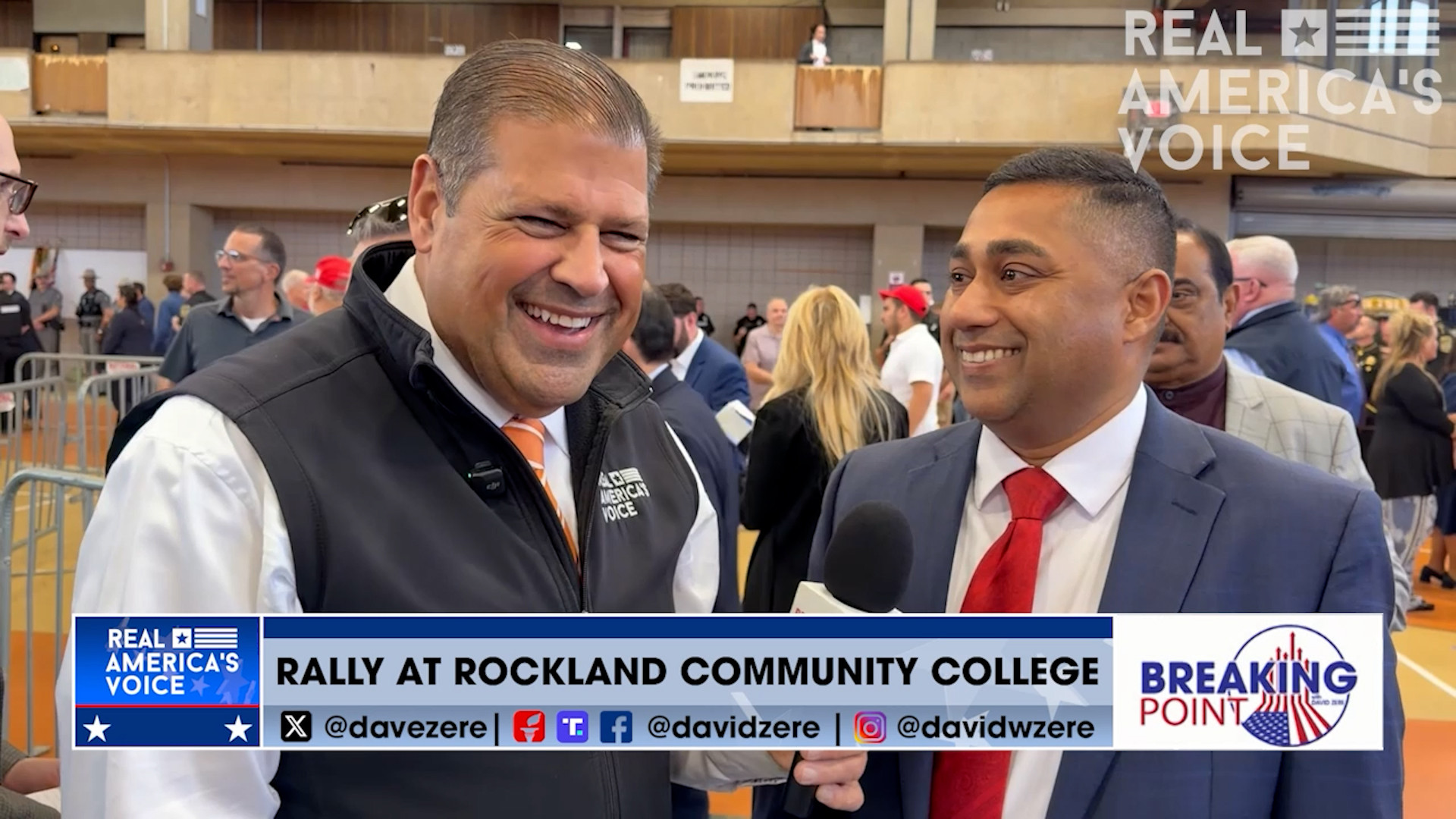 BP 5-30-26 C - David talks with more rallygoers at Rockland Community College