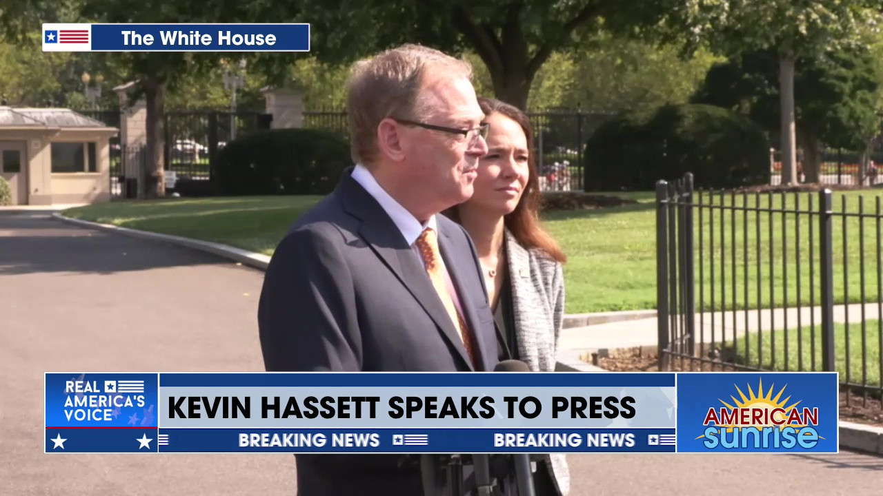 WHITE HOUSE NATIONAL ECONOMIC ADVISOR KEVIN HASSETT SPEAKS TO PRESS