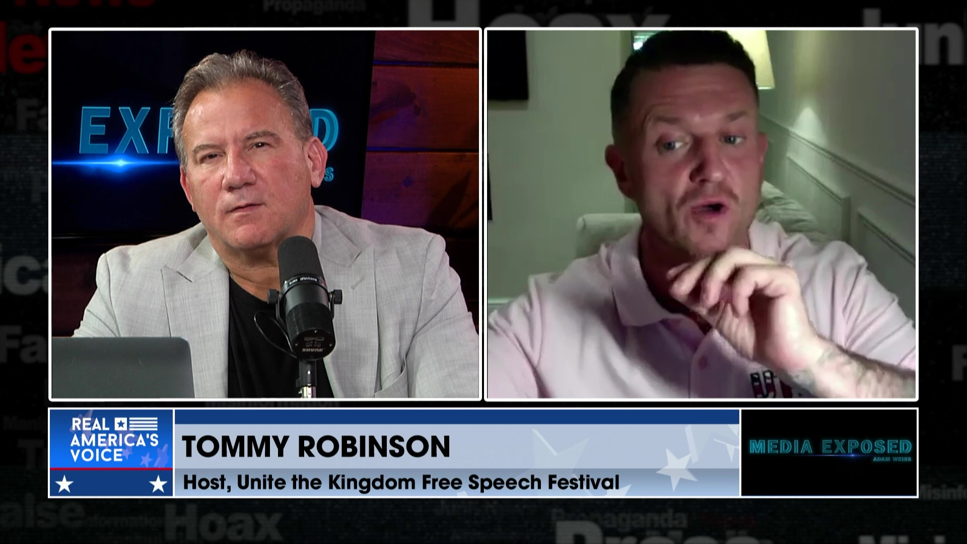 ME 9-07-25 D - Adam and Tommy Robinson discuss free speech and press