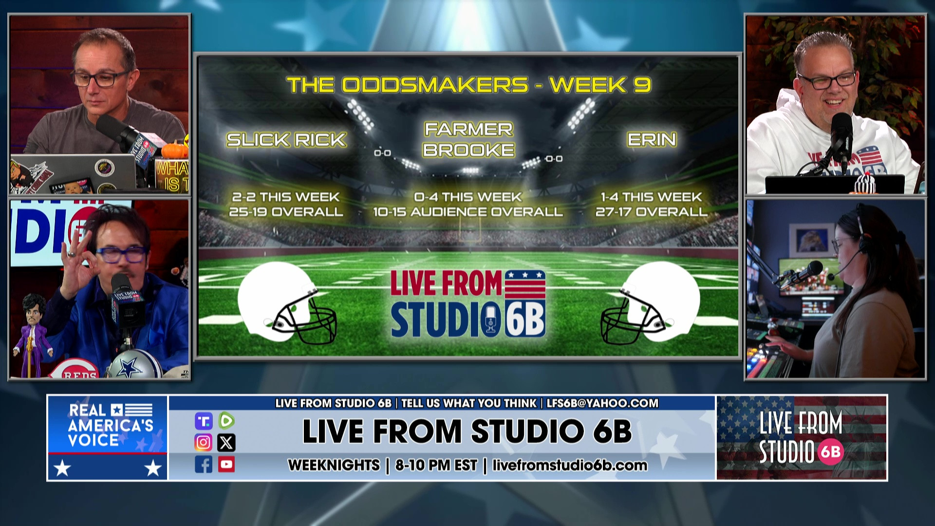 11-3-25 2 - Oddmakers round-up, Farmer's Future, Slick has Sports - NFL, World Series