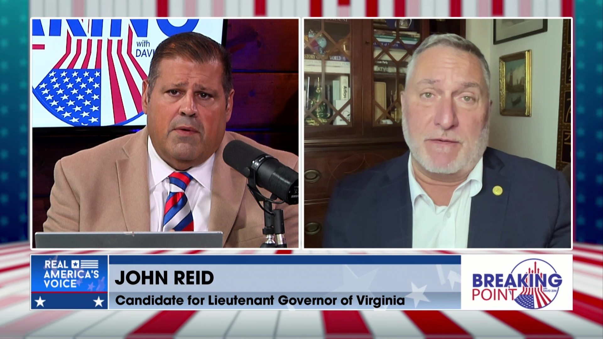BP 8-23-25 C - David chats with Virginia Lt. Governor Candidate John Reid