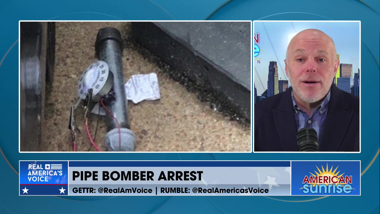 PIPE BOMBER ARRESTED