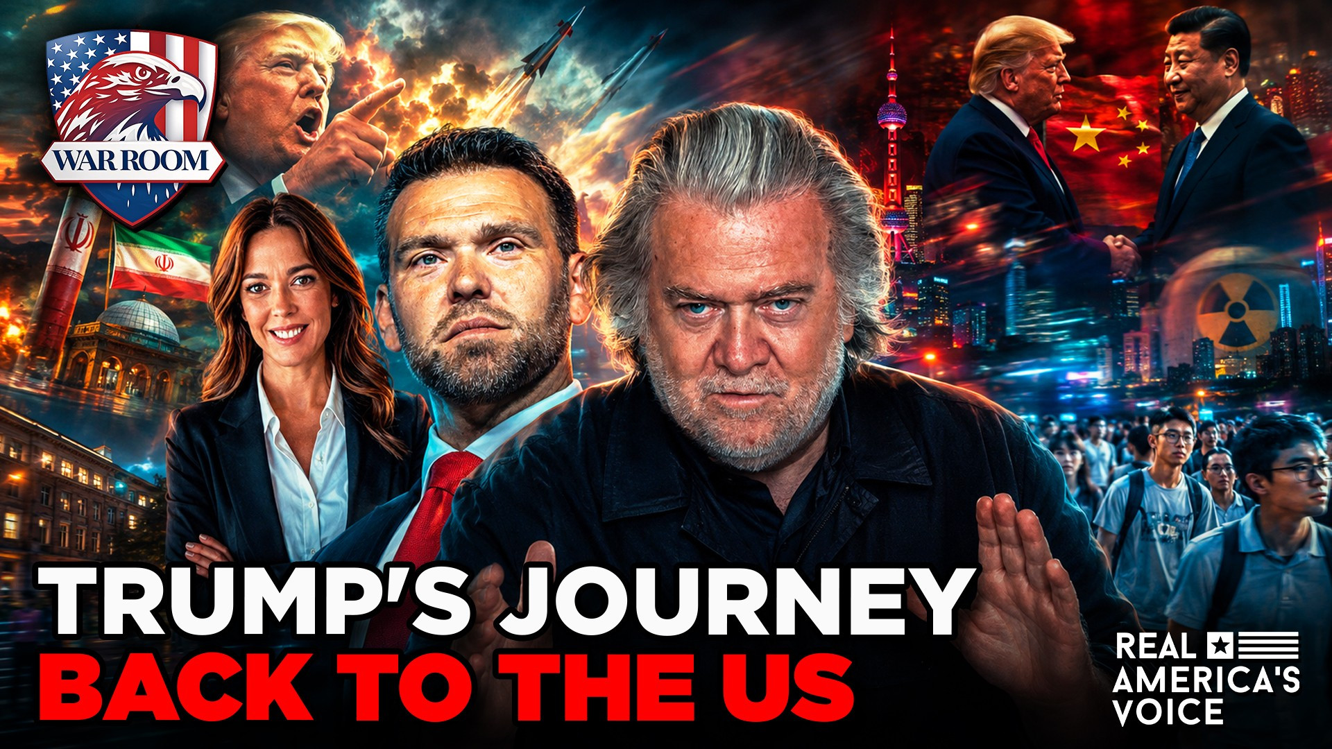 PRESIDENT TRUMP'S JOURNEY BACK TO THE US FROM CHINA | THE WAR ROOM WITH STEVE BANNON