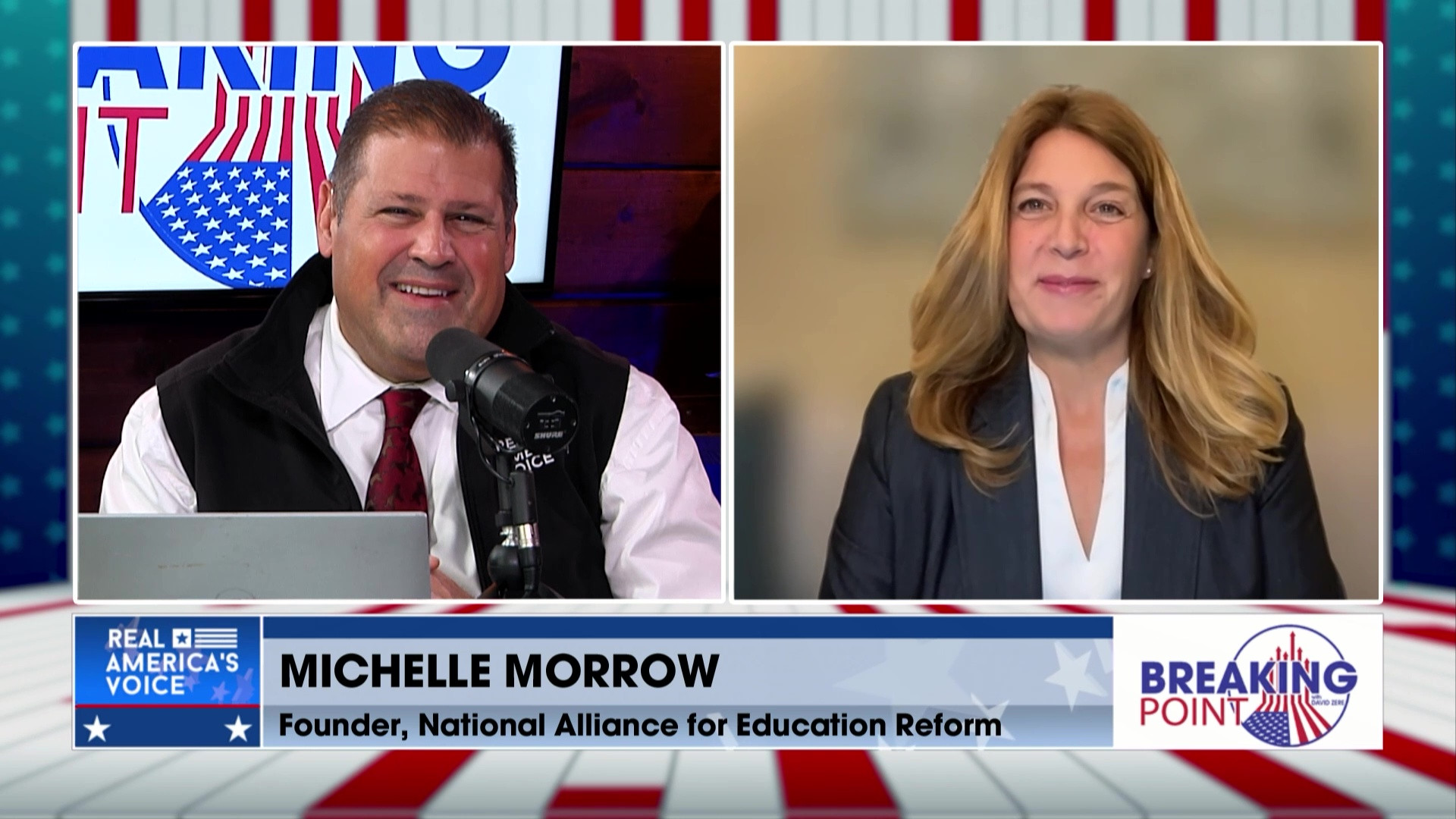 BP 11-29-25 D- David is with Michelle Morrow, founder of the National Alliance for Education Reform
