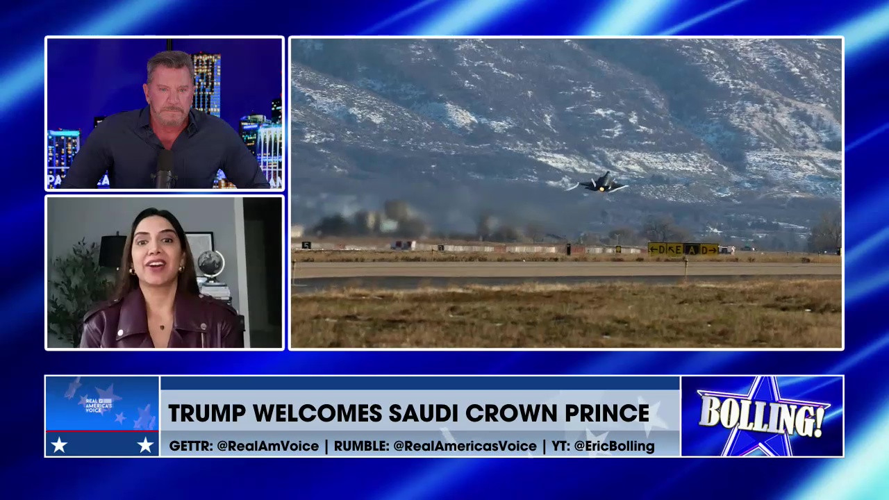 TRUMP WELCOMES SAUDI CROWN PRINCE