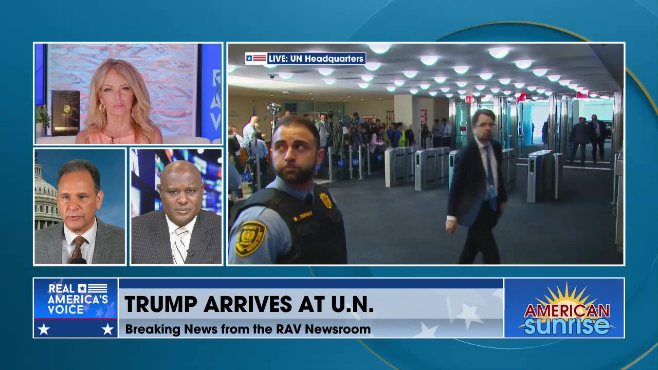 PRESIDENT TRUMP ARRIVES AT THE U.N.