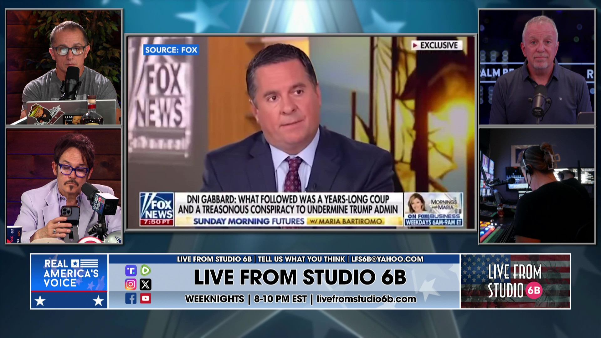 8-5-25 3 - Discussing subpoenaing Obama, more on Comer list, Nunes on coup investigation