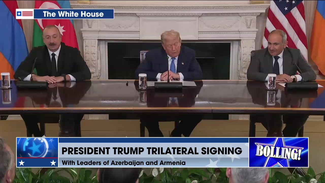 PRESIDENT DONALD J. TRUMP PARTICIPATES IN TRILATERAL SIGNING WITH LEADERS OF AZERBAIJAN AND ARMENIA 