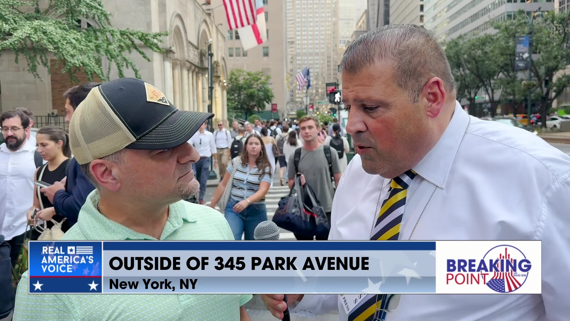 BP 8-2-25 D - David talks to the people of NYC outside of where the recent shooting occured