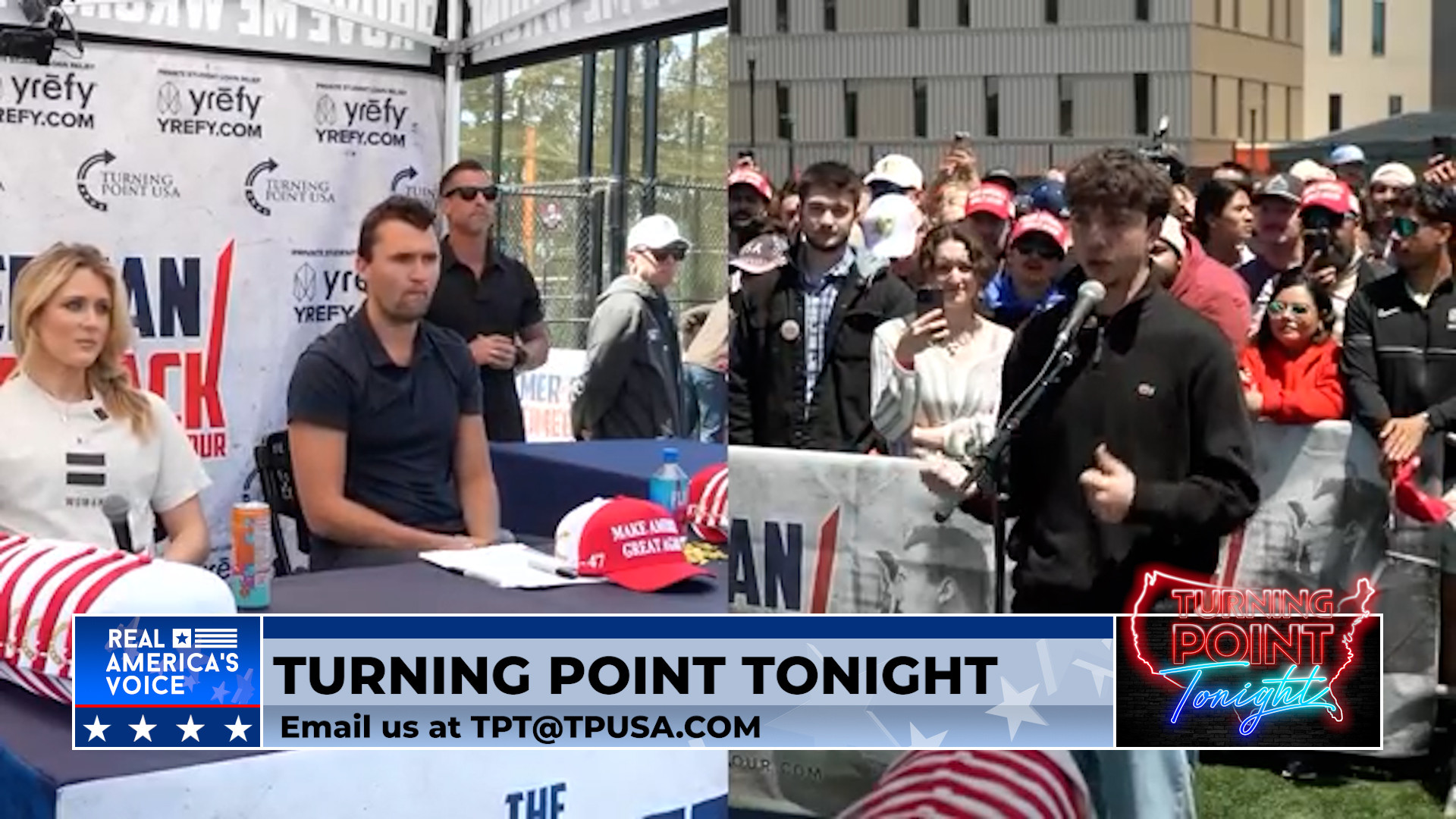 Thanksgiving Special - Charlie Kirk and Riley Gaines at San Francisco State