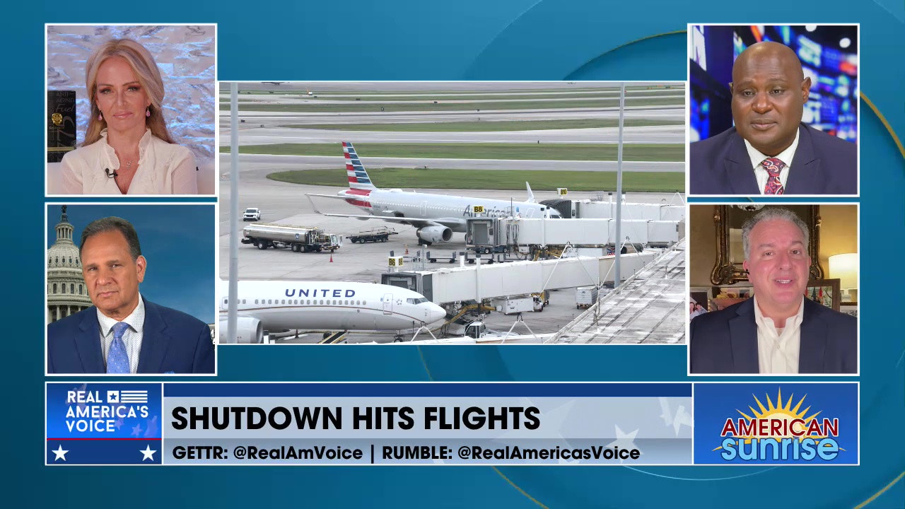 SHUTDOWN HITS FLIGHTS