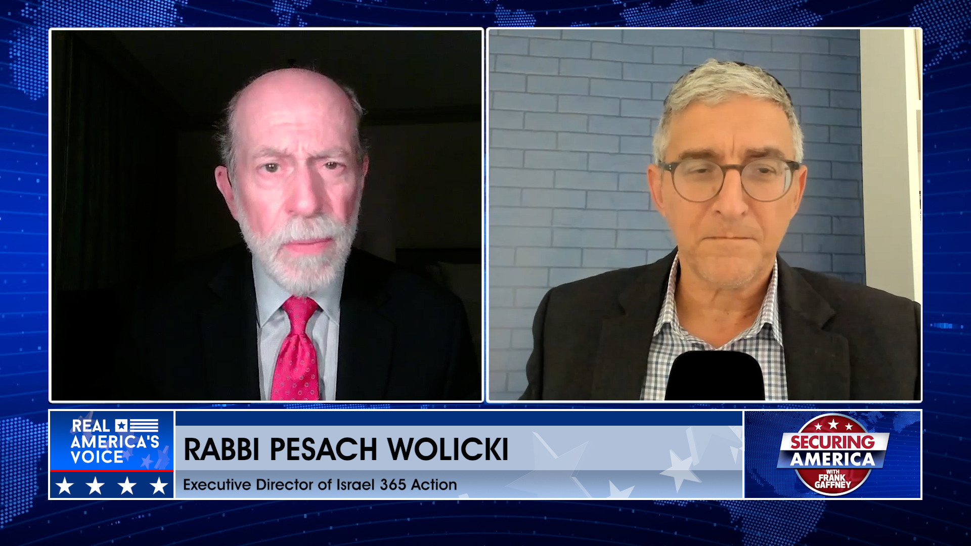 Frank Gaffney is joined by Rabbi Pesach Wolicki Pt. 1