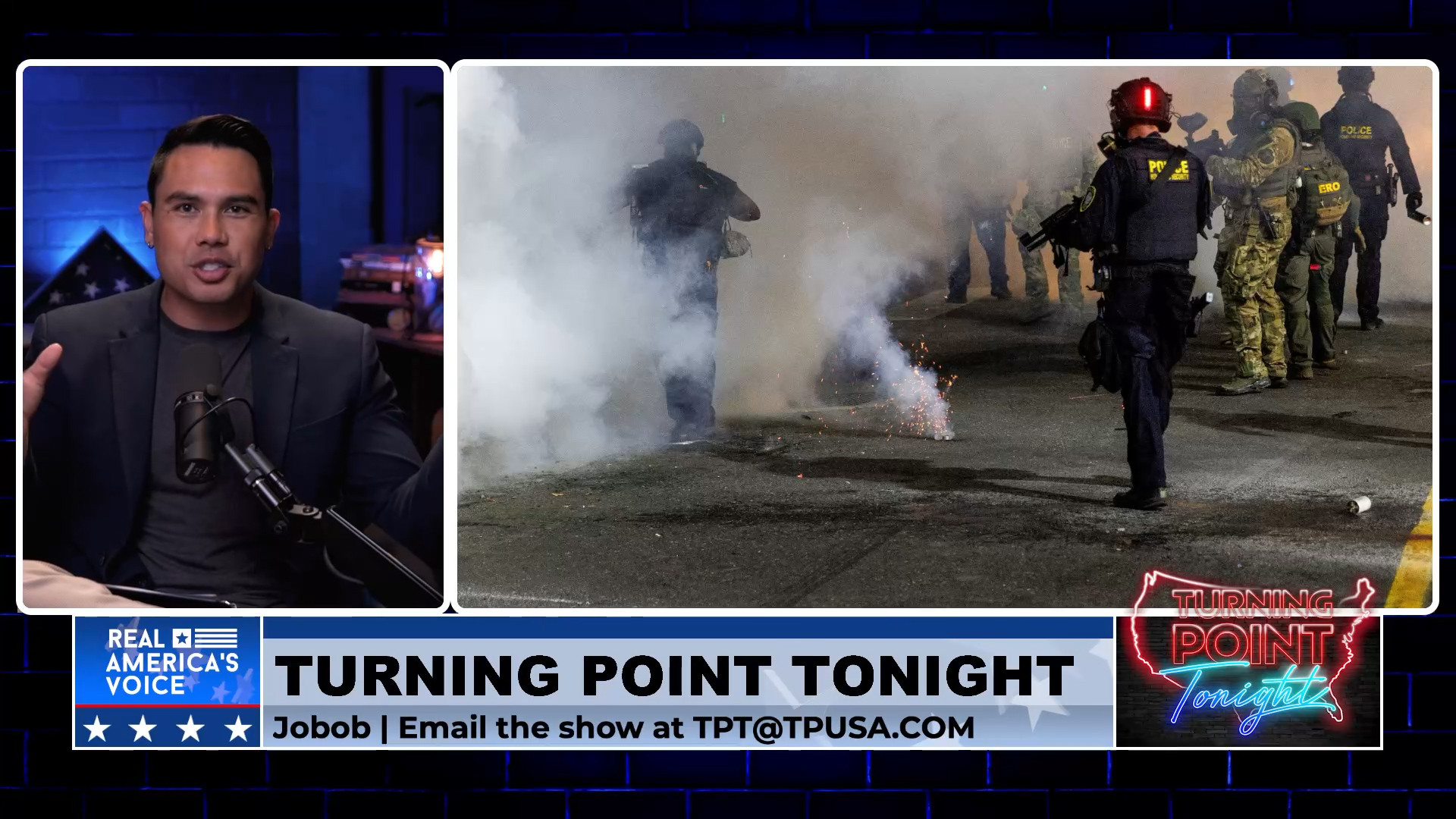 Portland Protester LIES Through His Teeth