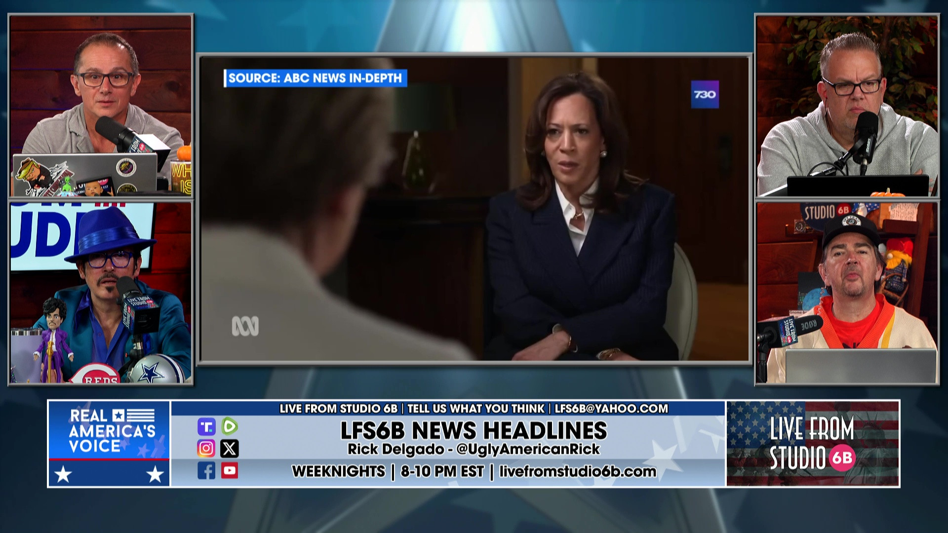 10-30-25 5 - Kamala's interview disaster, discussion, JD Vance on Hamas peace deal fragility