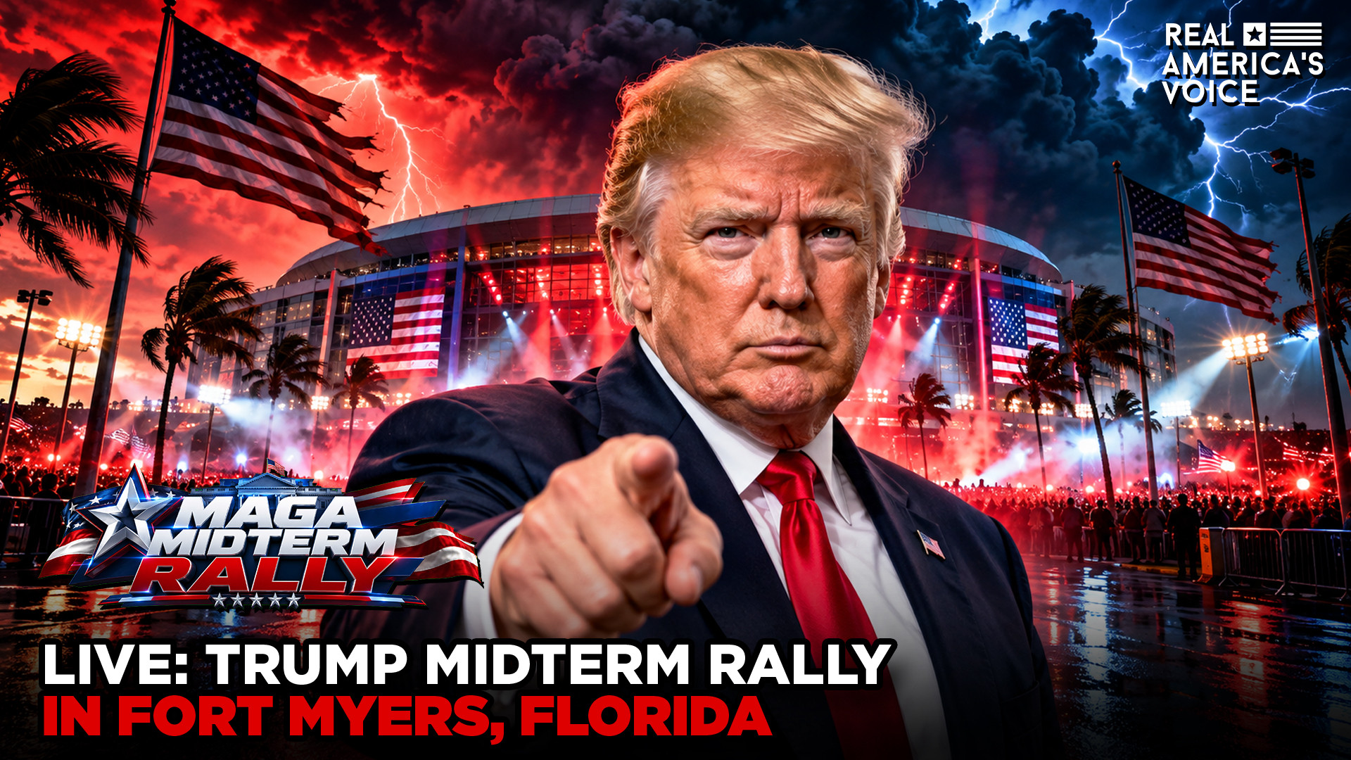 LIVE: TRUMP MIDTERM RALLY IN FORT MYERS, FLORIDA PART #1