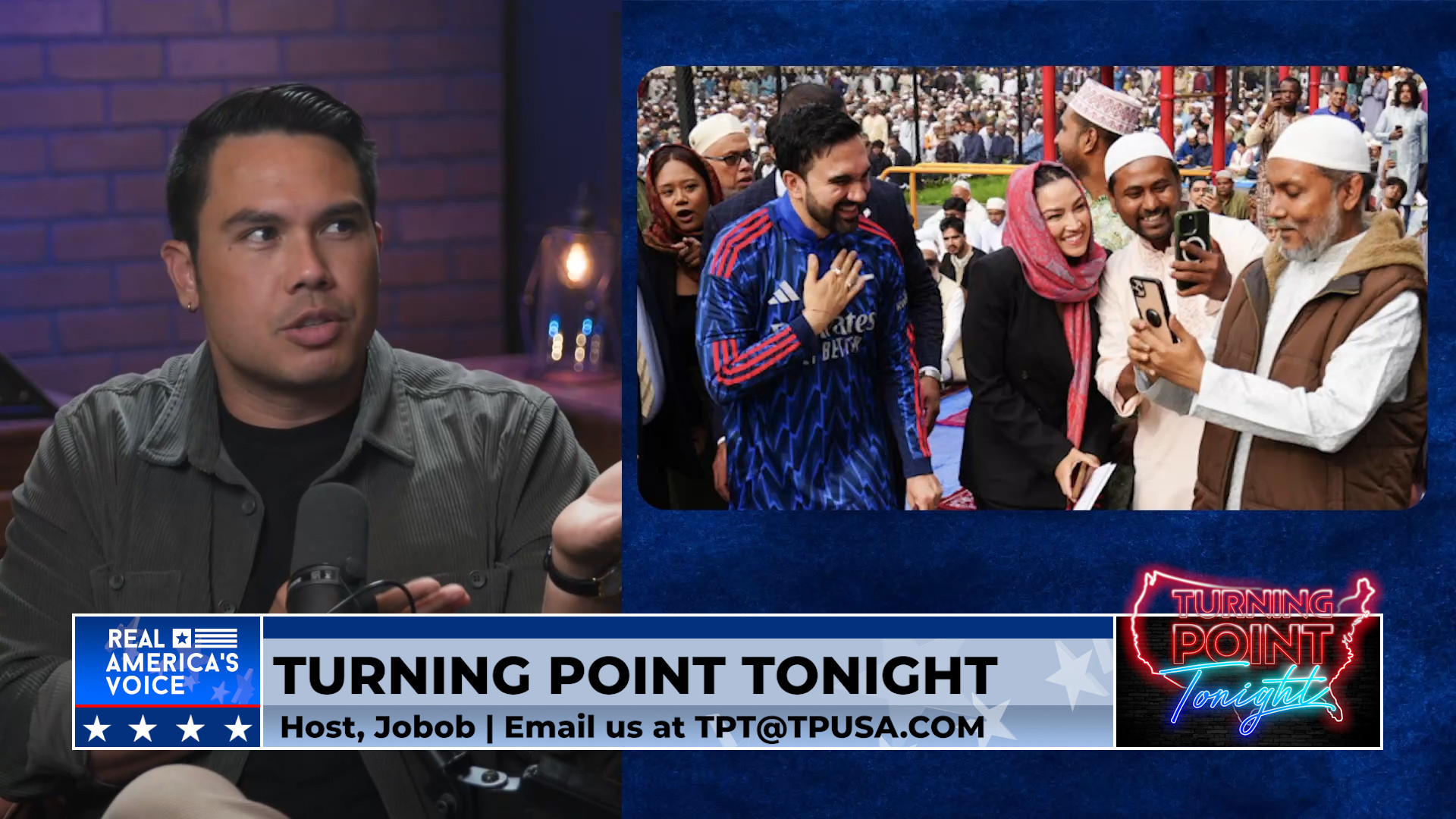 AOC cosplays as a Muslim
